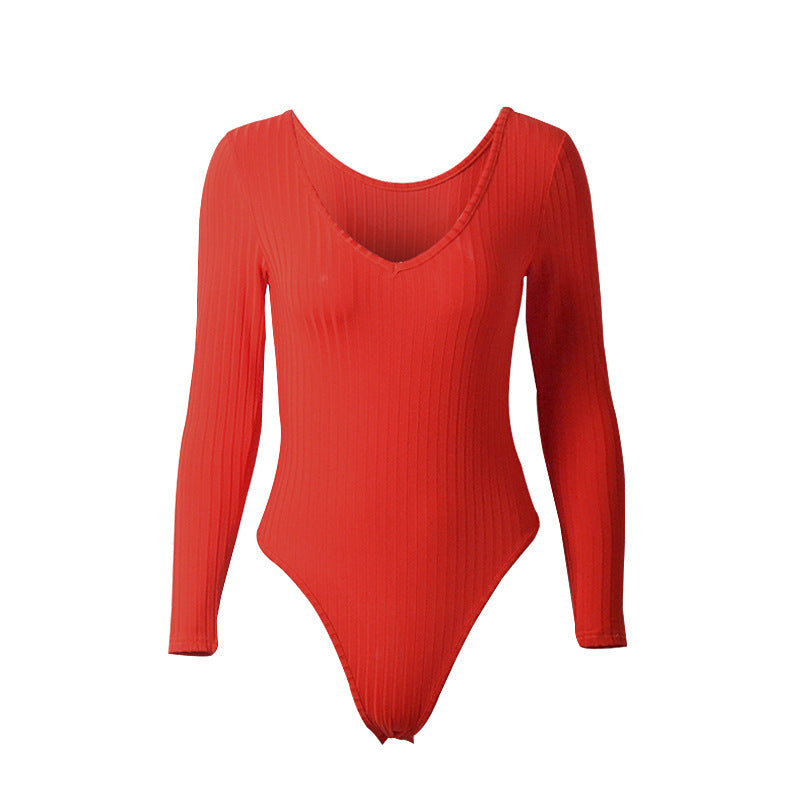 Slim Fit Bottoming Jumpsuit