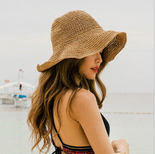 Foldable Straw Sun Hat for Women