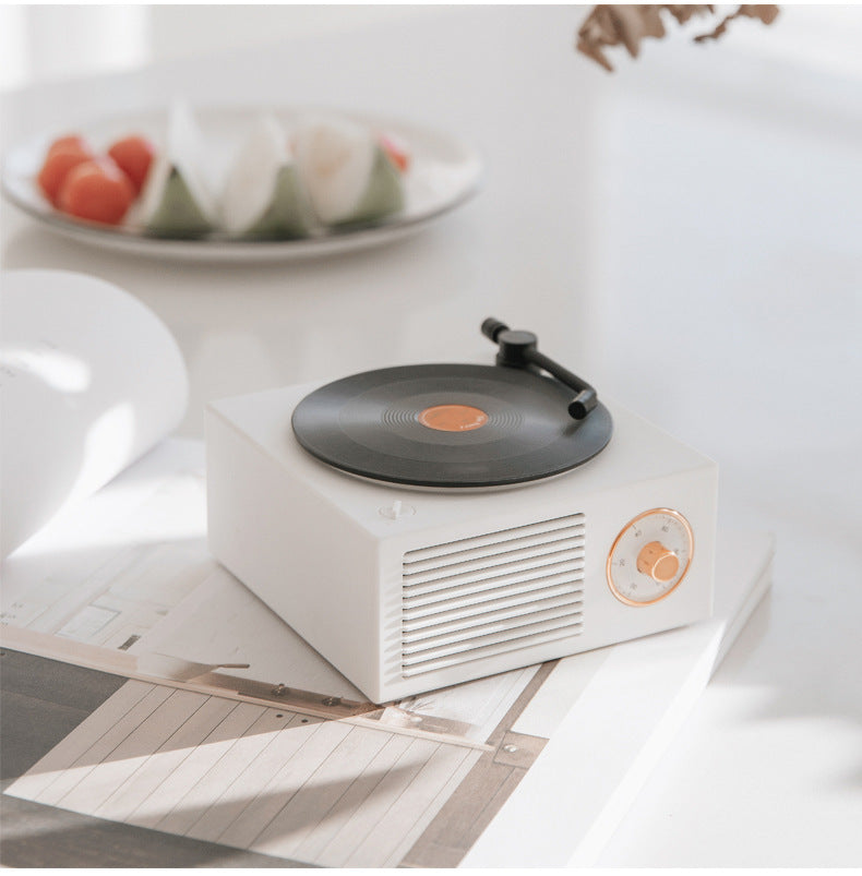 Mini haut-parleur phonographe Bluetooth rétro