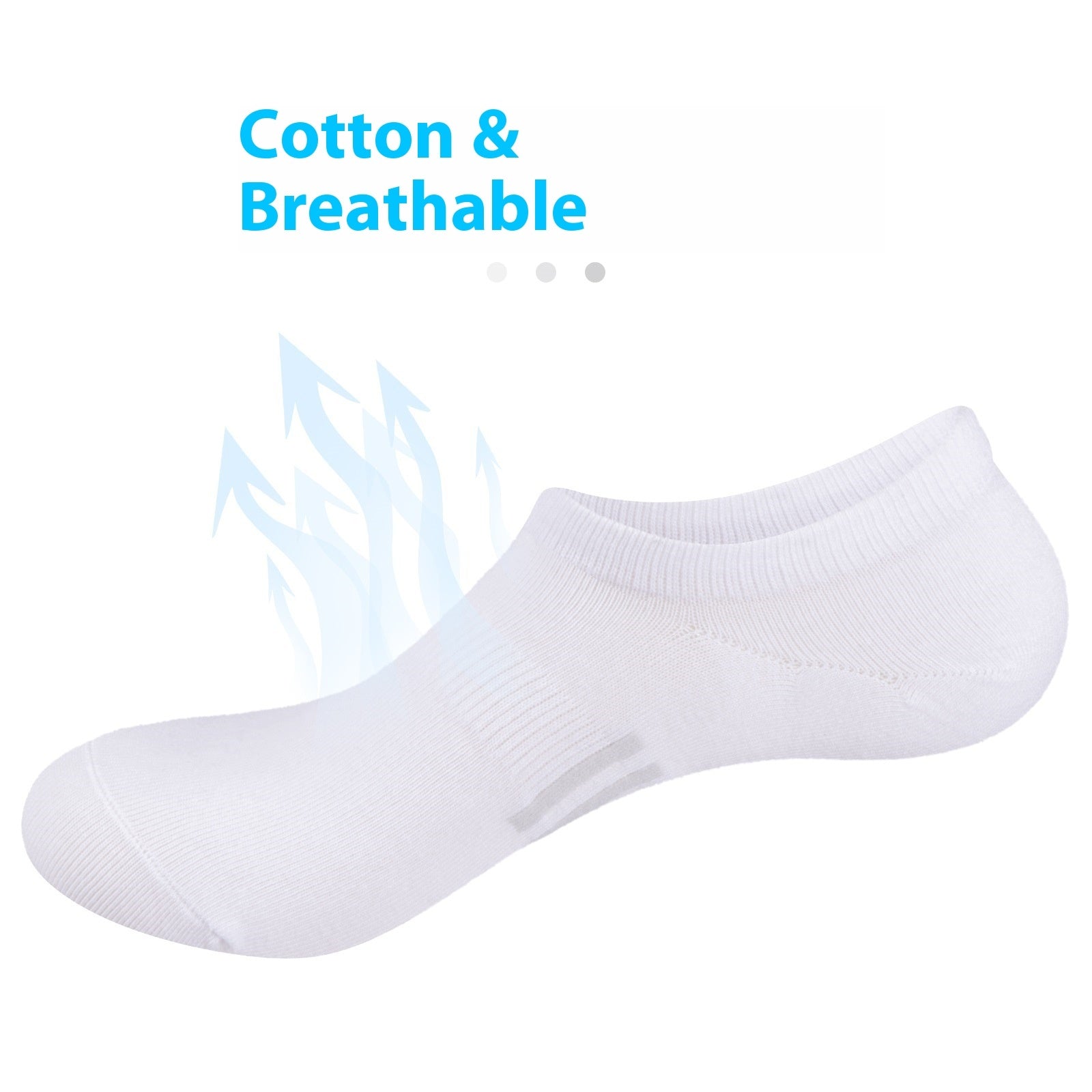 Chaussettes invisibles en coton pour l'été