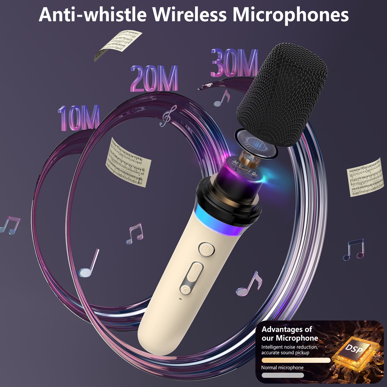 JYX D30 Karaoke mit Bluetooth und Lichtern