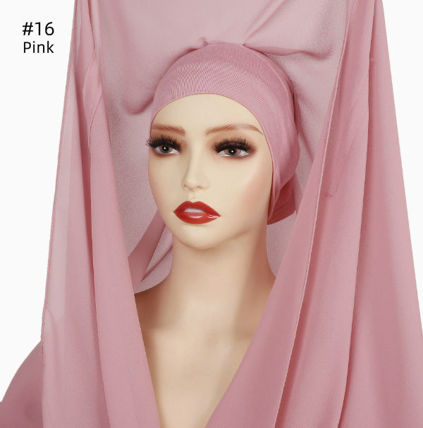 Lazy Chiffon Magnetic Headscarf
