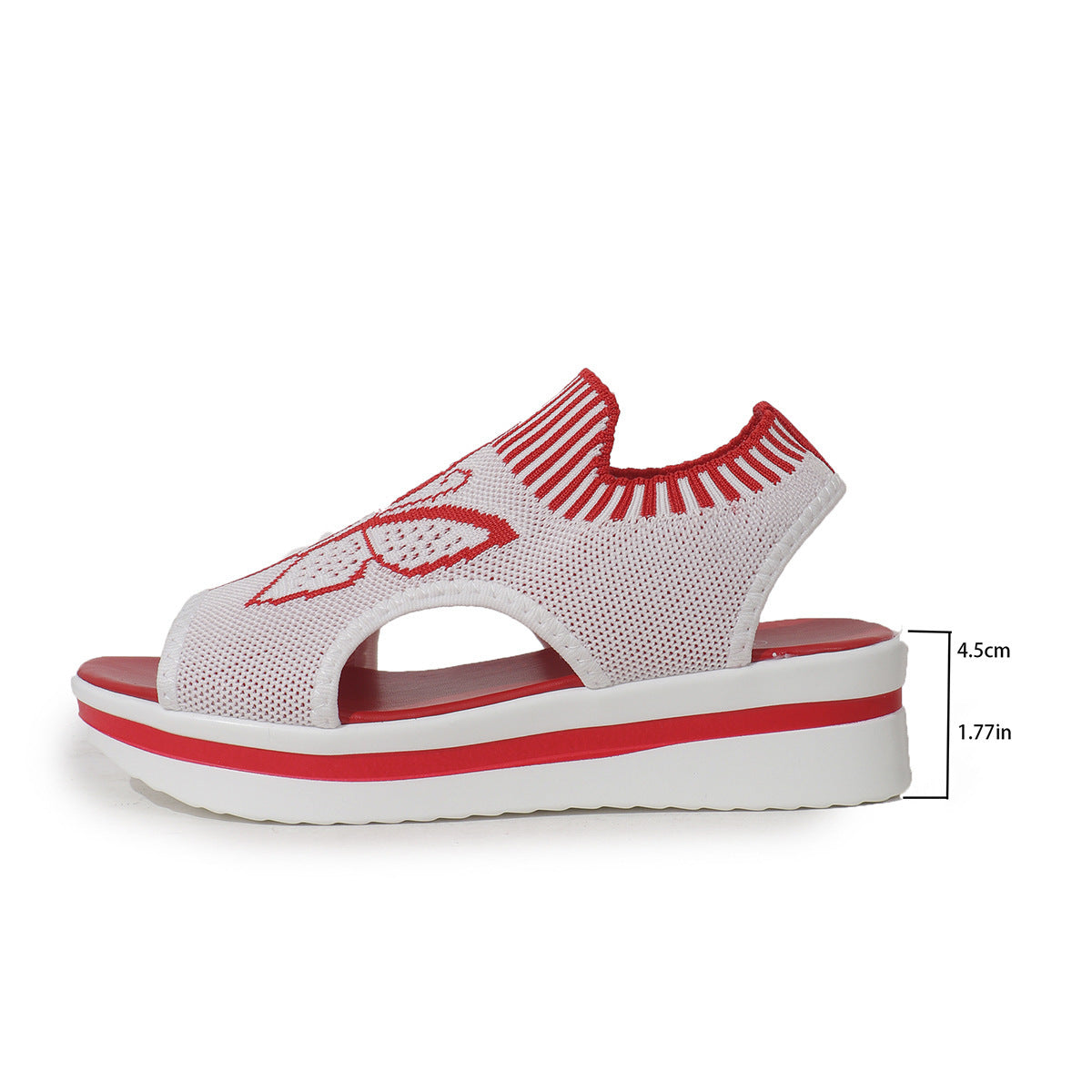 Butterfly Print Sports Sandals Women