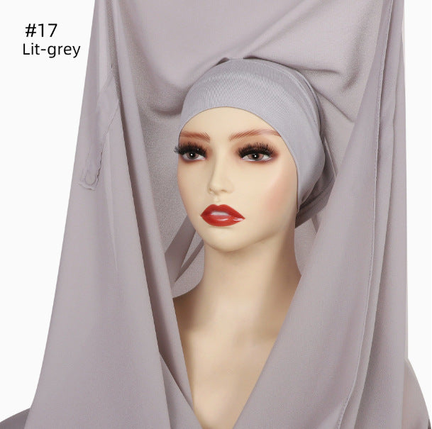 Lazy Chiffon Magnetic Headscarf