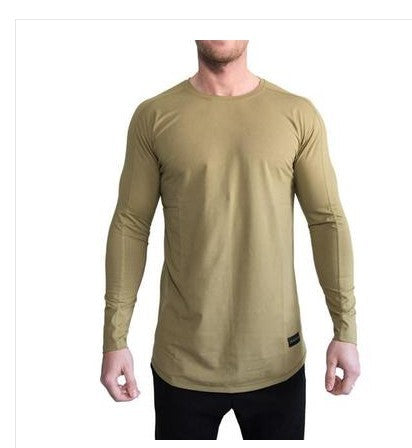 Langärmliges Fitness-Trainings-T-Shirt für Herren