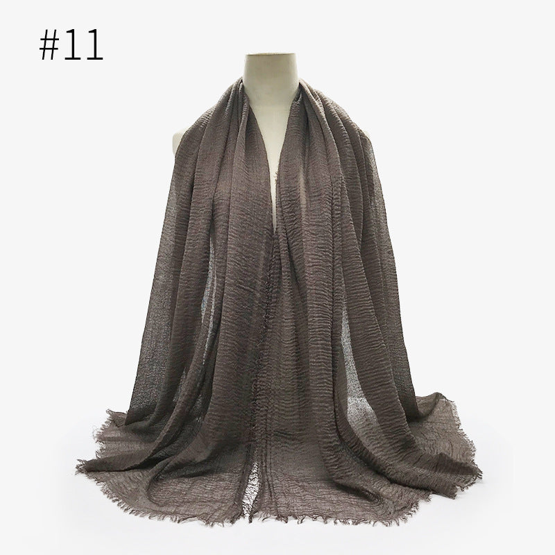 Bubble Cotton Scarf Hijab Wrap Shawl