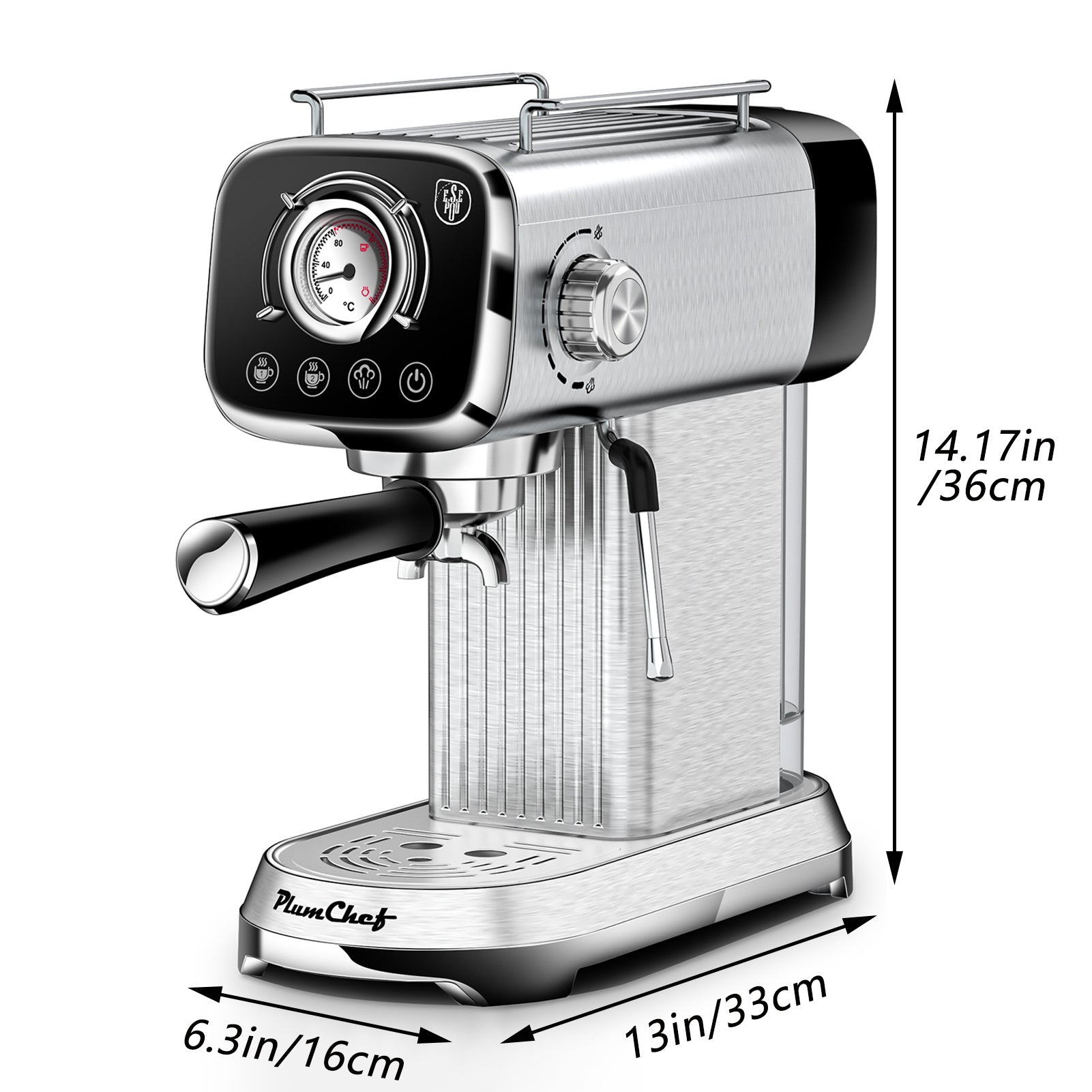 20-bar-Espressomaschine mit Milchaufschäumer