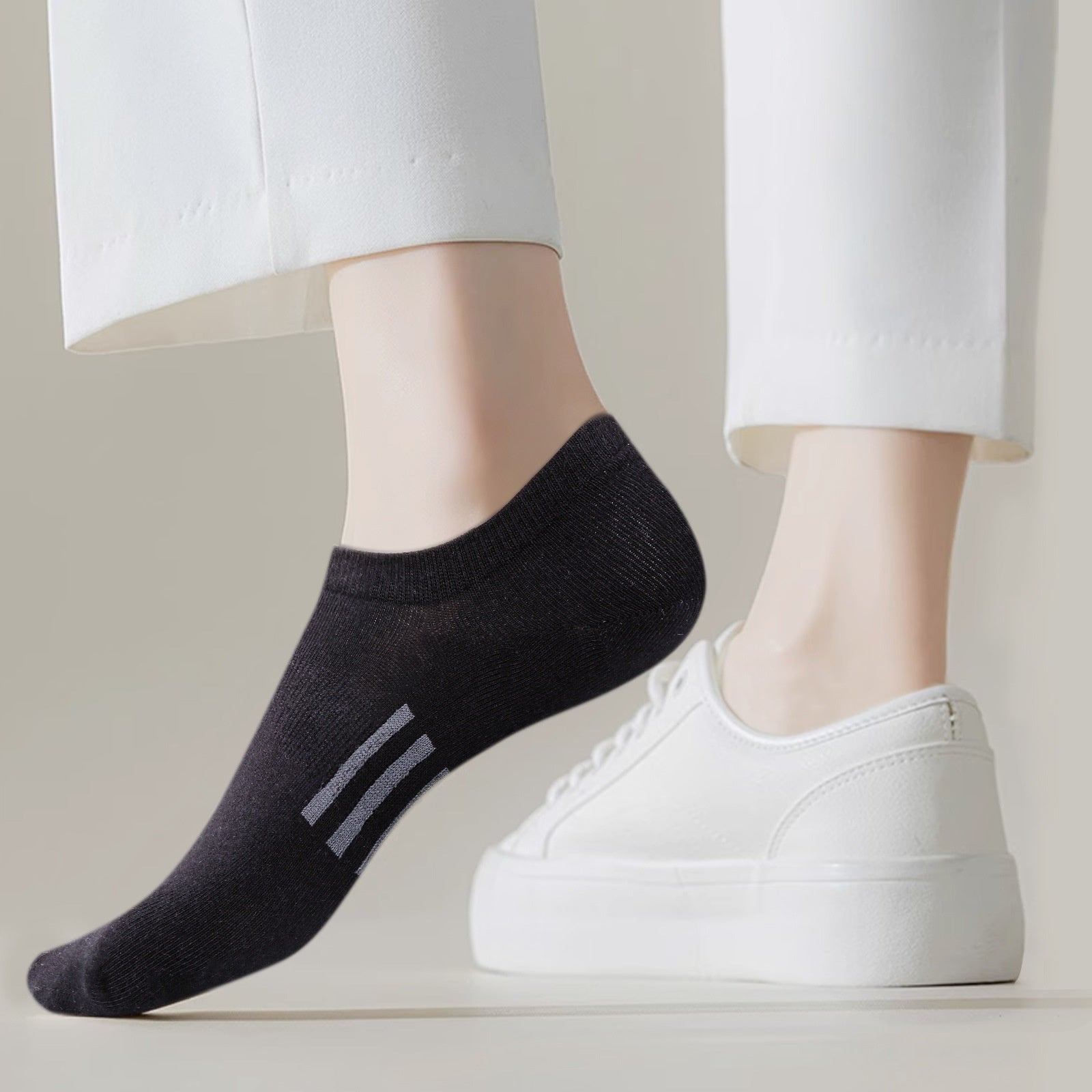 Chaussettes invisibles en coton pour l'été