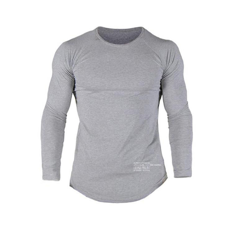 Langärmliges Fitness-Trainings-T-Shirt für Herren