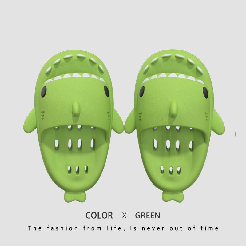 Shark Slippers Women Quick-Dry Slides