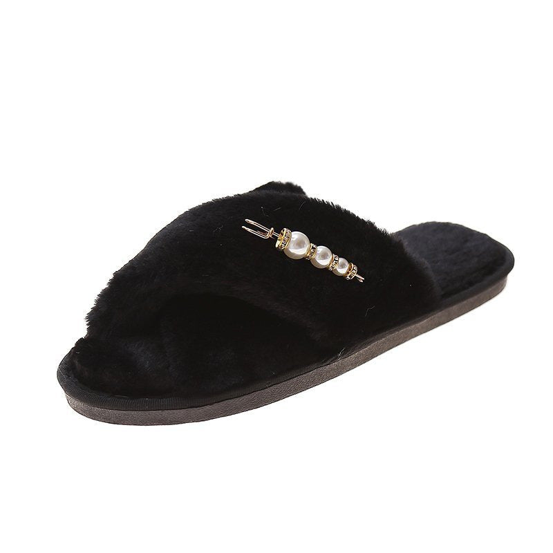 New Cross Cotton Slippers Home Casual Floor Slippers