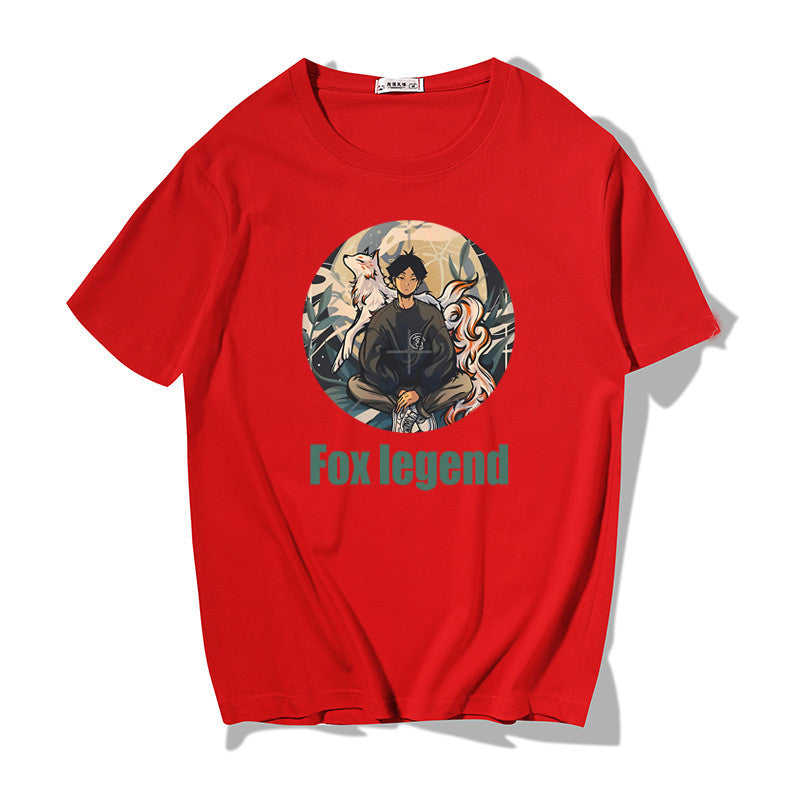 Lockeres Sommer-T-Shirt aus Baumwolle für Herren