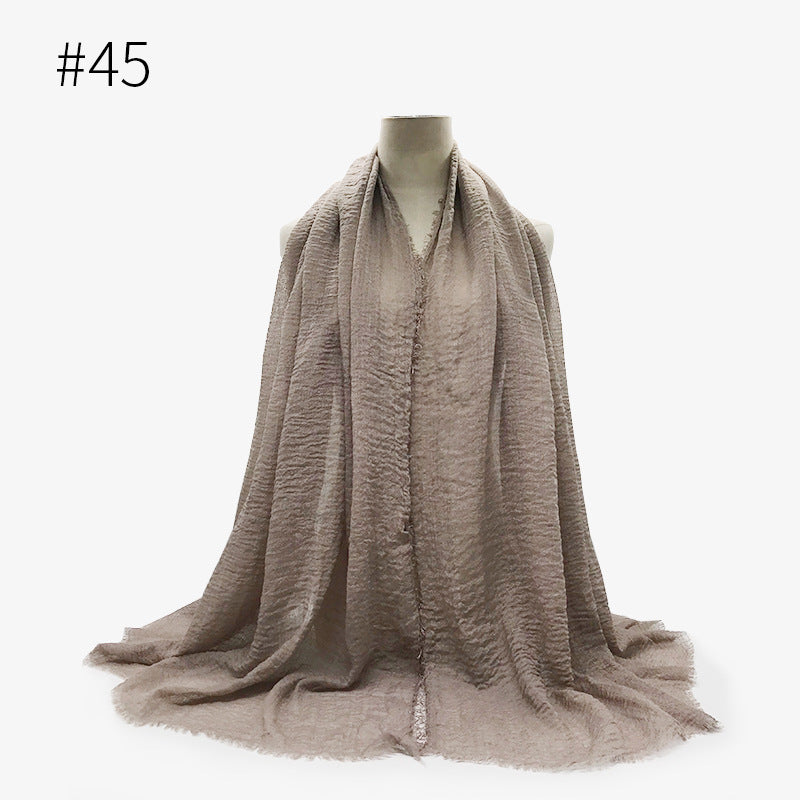 Bubble Cotton Scarf Hijab Wrap Shawl