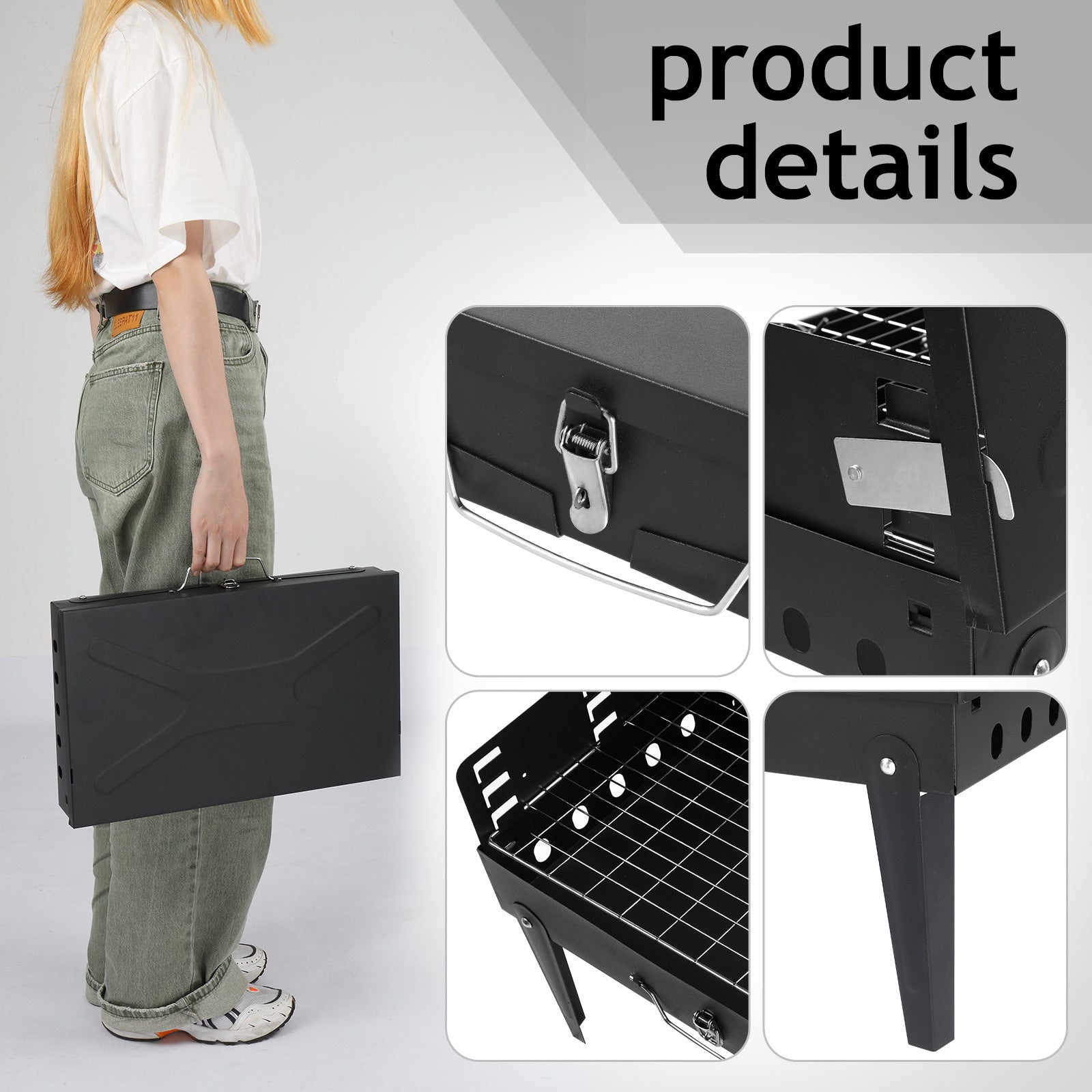 Black Square Carbon Oven