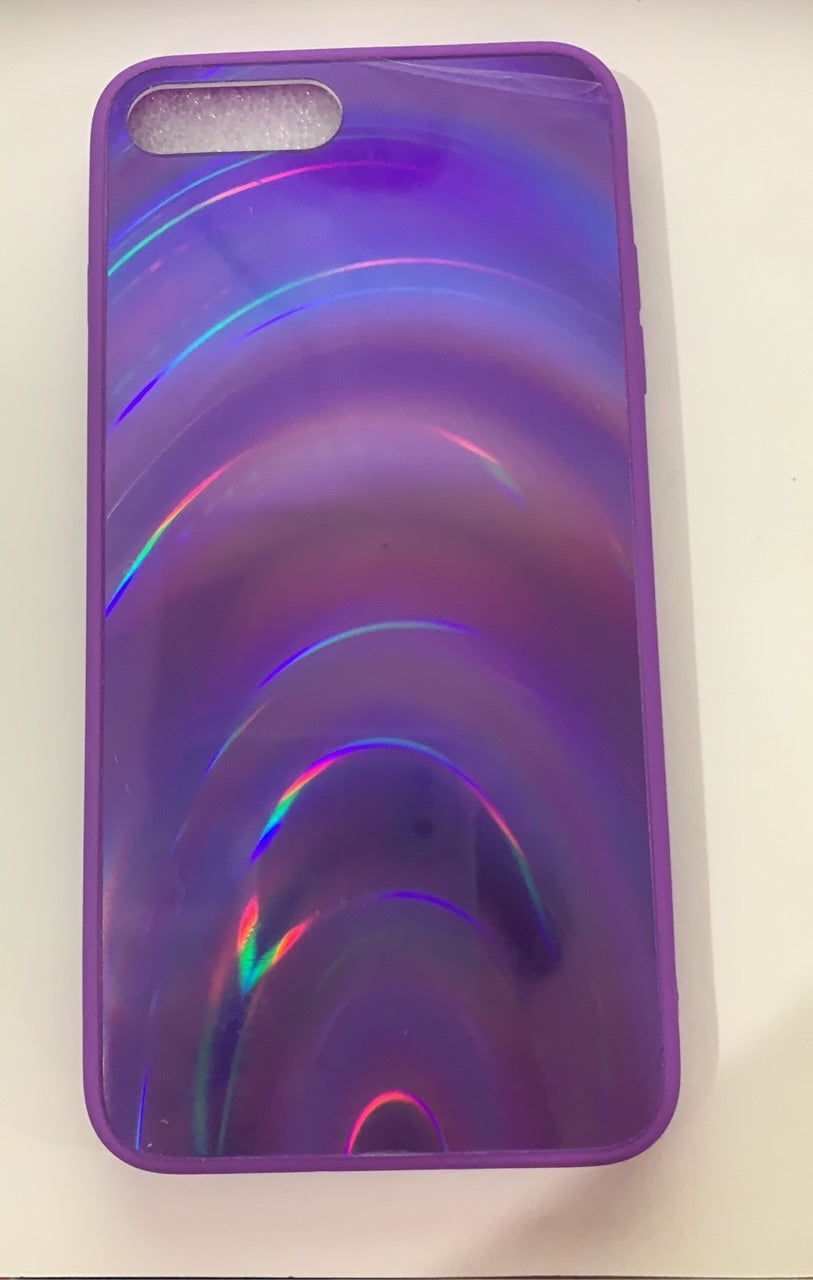 Coque de téléphone miroir arc-en-ciel