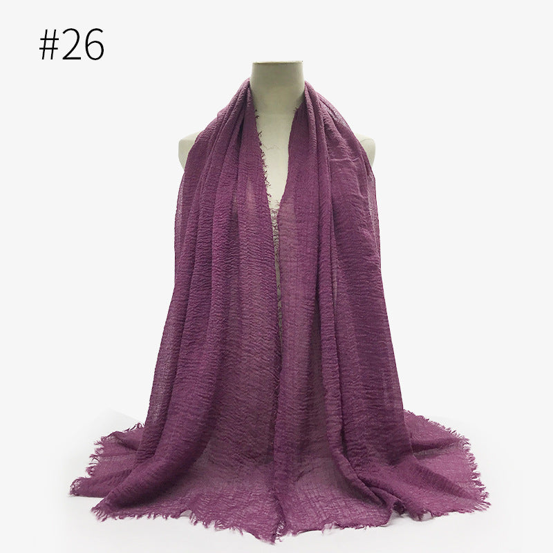 Bubble Cotton Scarf Hijab Wrap Shawl