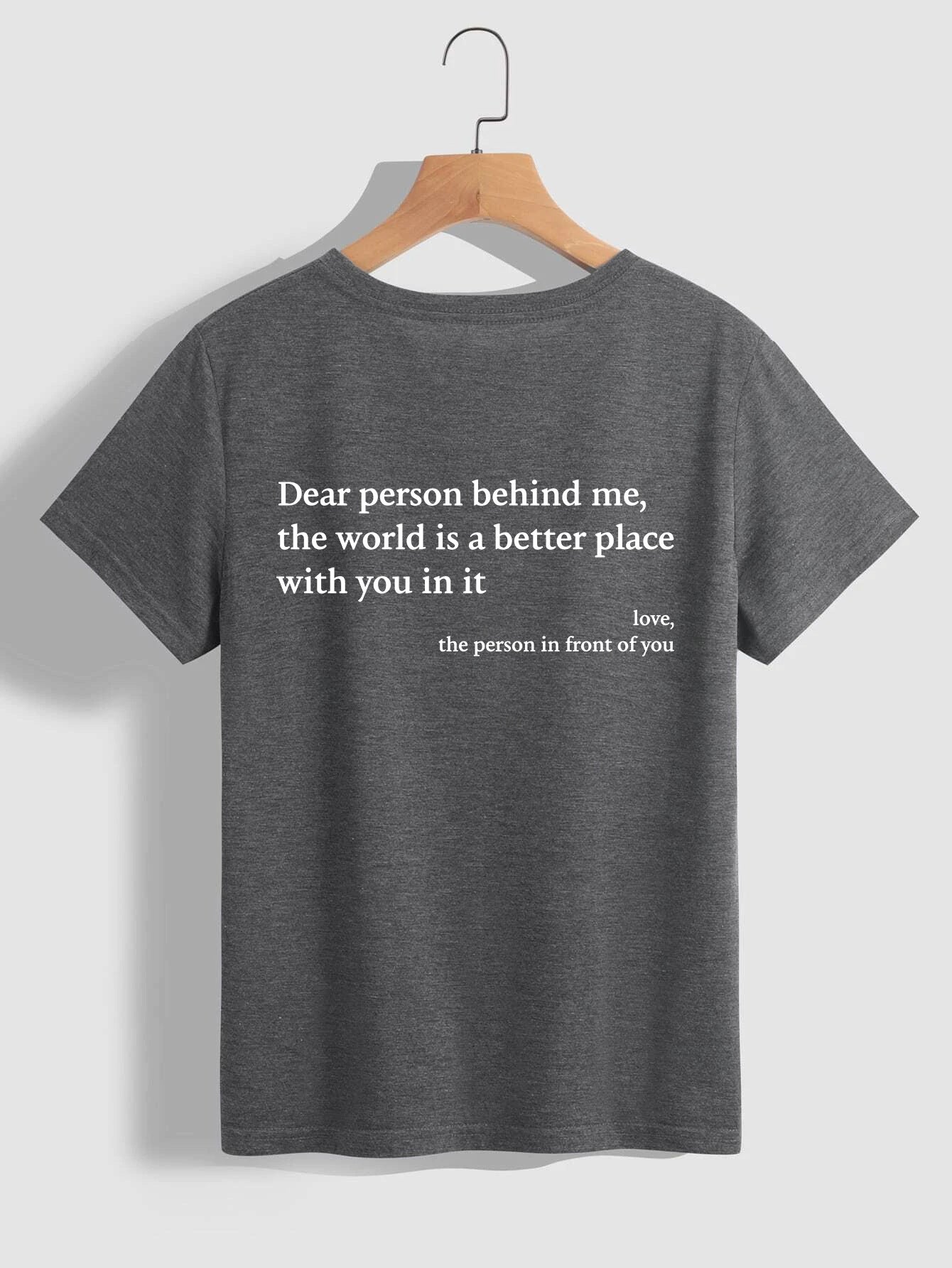 Women’s Letter Print Slogan Tee