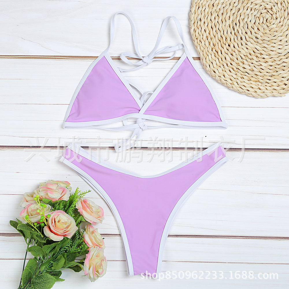 Maillot de bain bikini sexy à volants