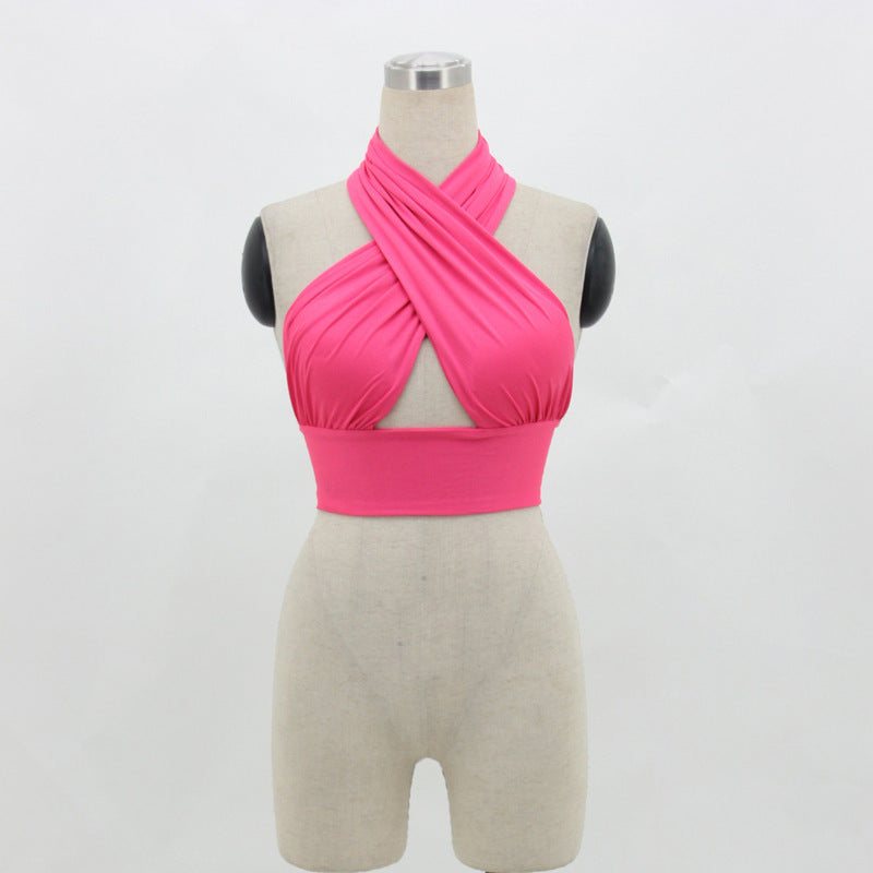 Neckholder Rückenfreies Tank Top Damen