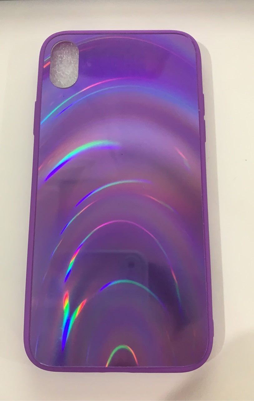 Coque de téléphone miroir arc-en-ciel