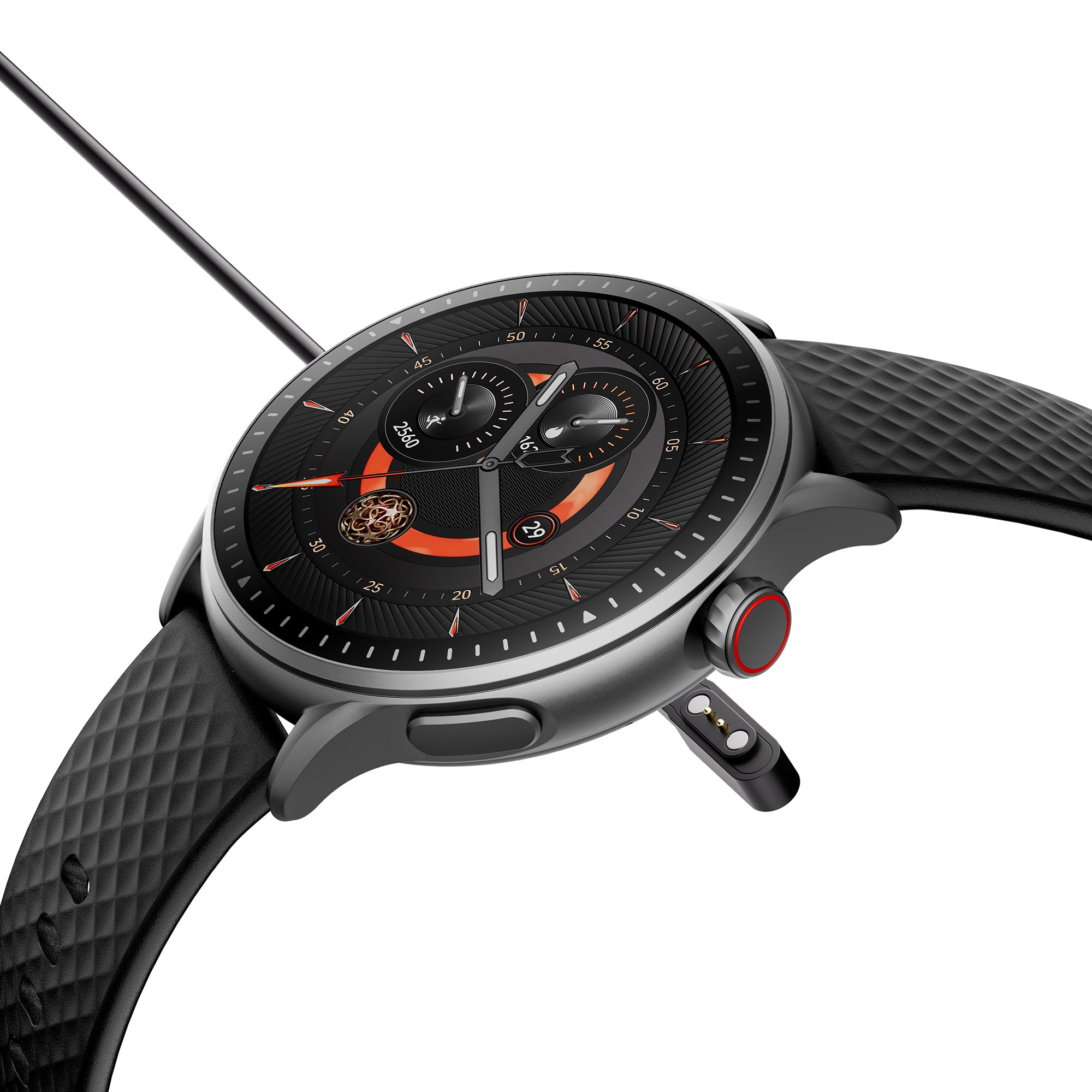 Runde HD-Fitness-Smartwatch