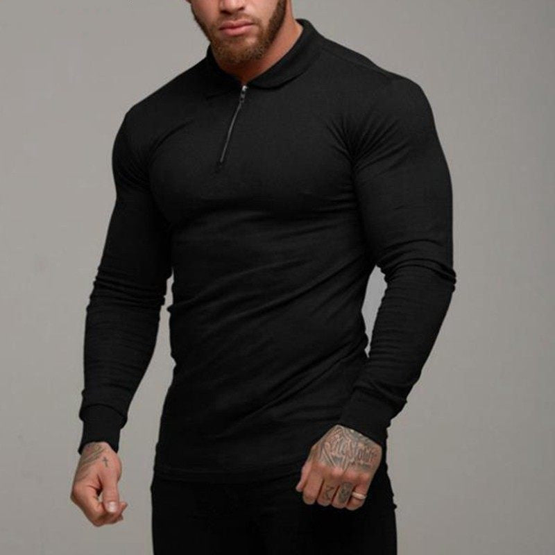 Langarm-Polo- und T-Shirt-Set für Herren