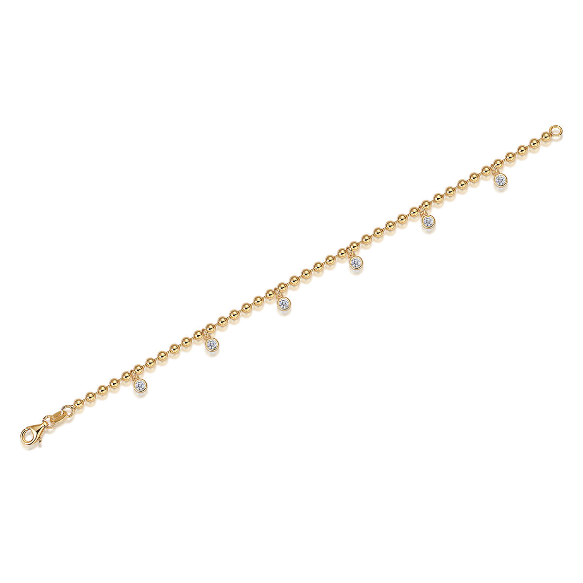 Mossan-Diamant-Armband aus S925-Silber