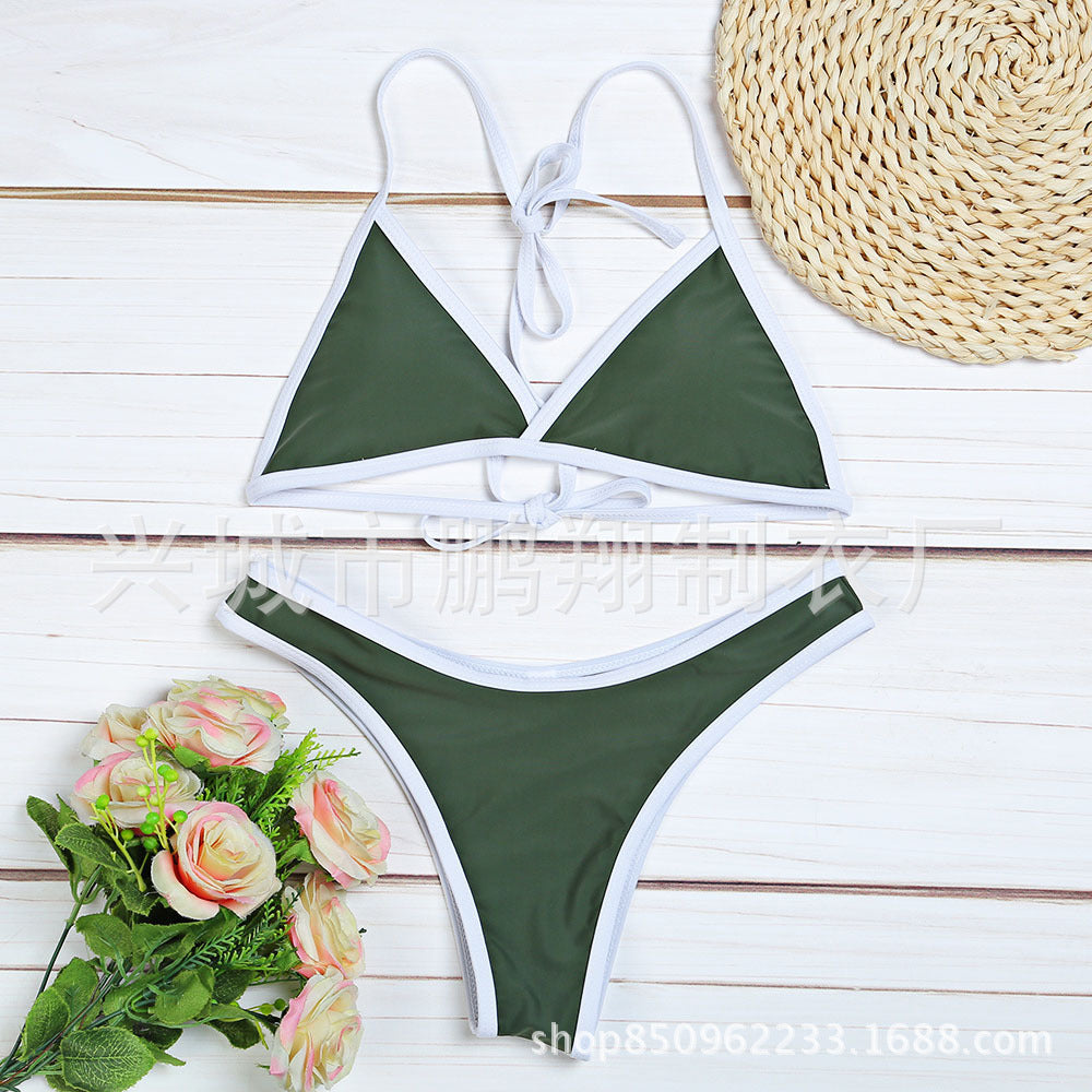 Maillot de bain bikini sexy à volants