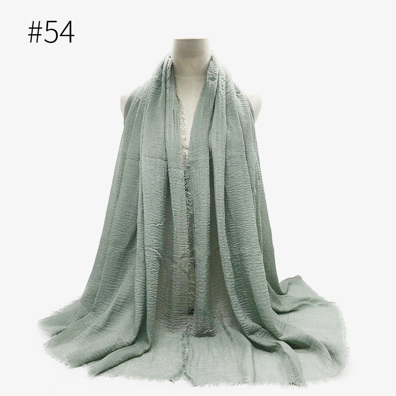 Bubble Cotton Scarf Hijab Wrap Shawl