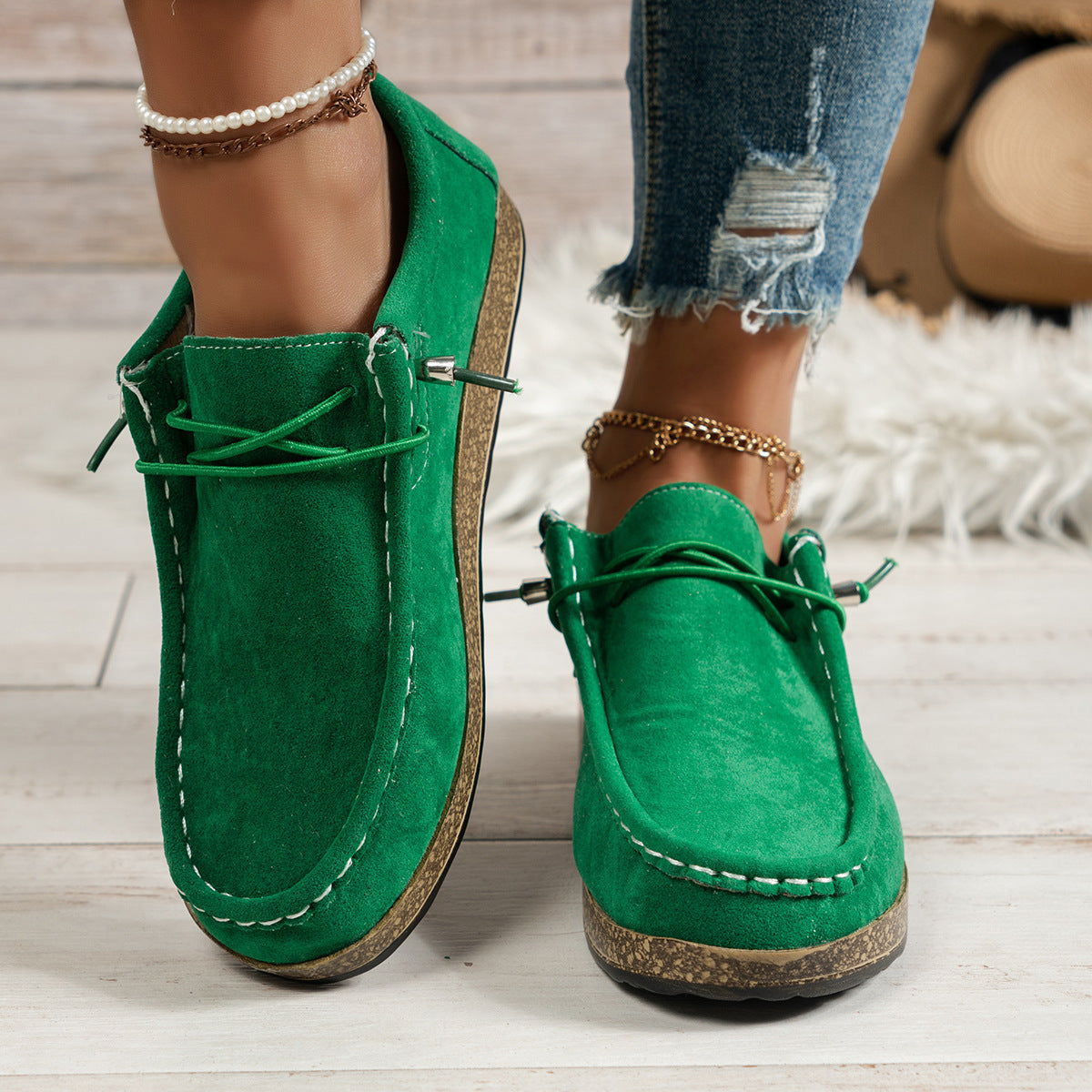 Women’s Elastic Slip-On Casual Shoes