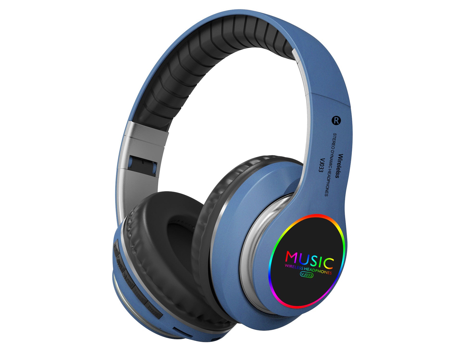 Folding LED Wireless Over-Ear Sports Headphones