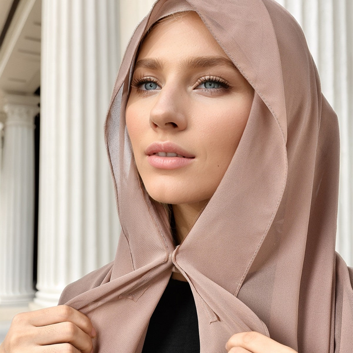 Lazy Chiffon Magnetic Headscarf
