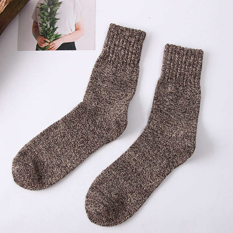 Kuschelige Winterwollsocken für Herren