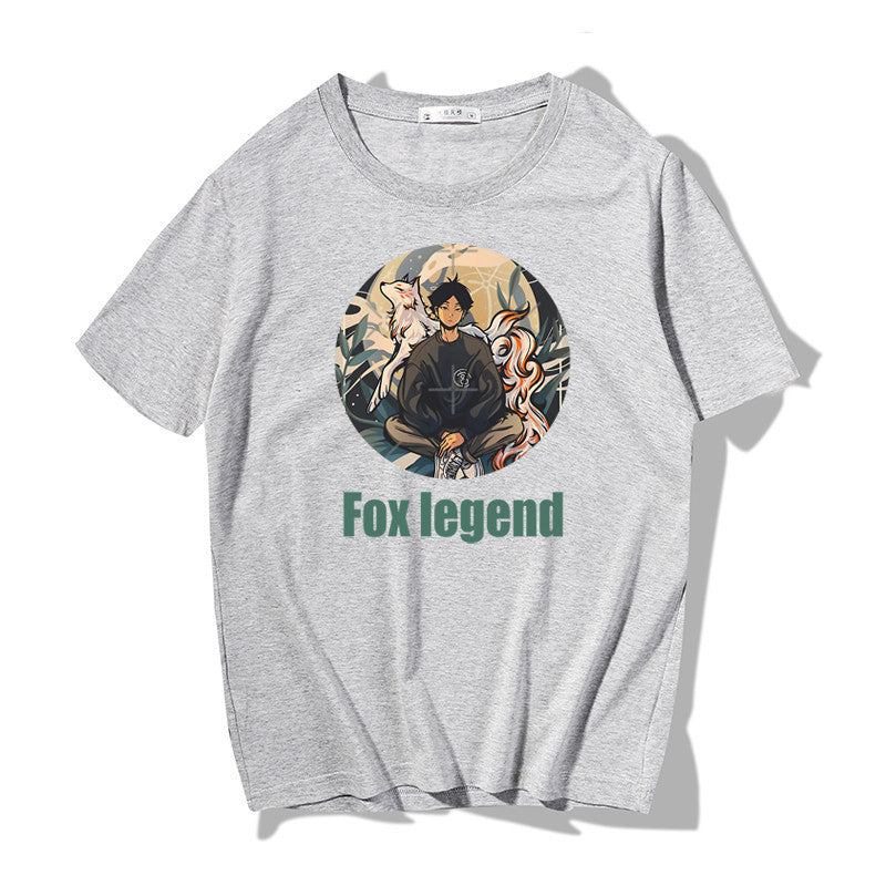 Lockeres Sommer-T-Shirt aus Baumwolle für Herren