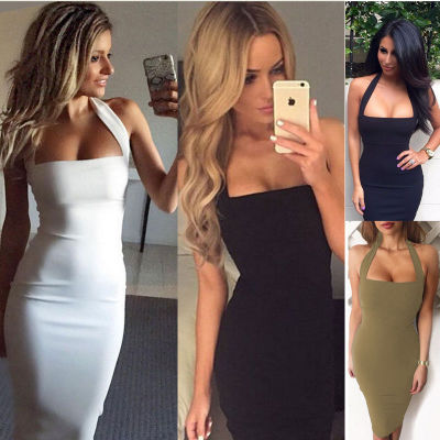 Robe moulante sexy dos nu