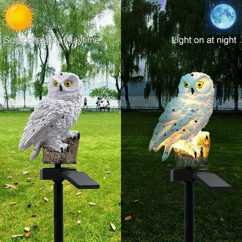Solar-LED-Licht mit Eulen-Papagei für den Garten und Rasen