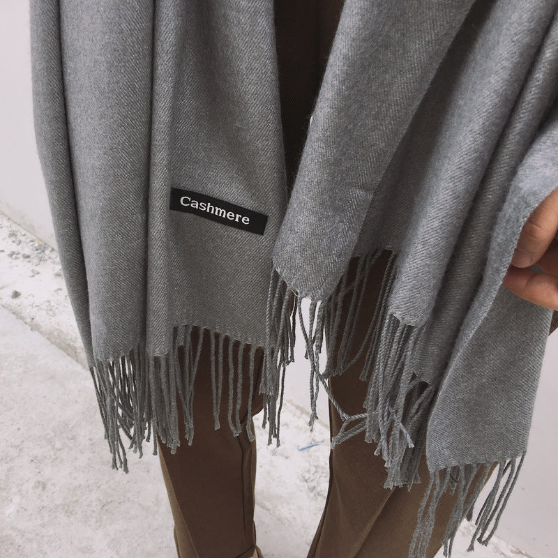 Monochrome Cashmere Winter Shawl