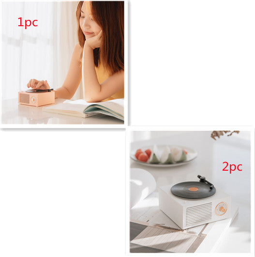 Mini haut-parleur phonographe Bluetooth rétro