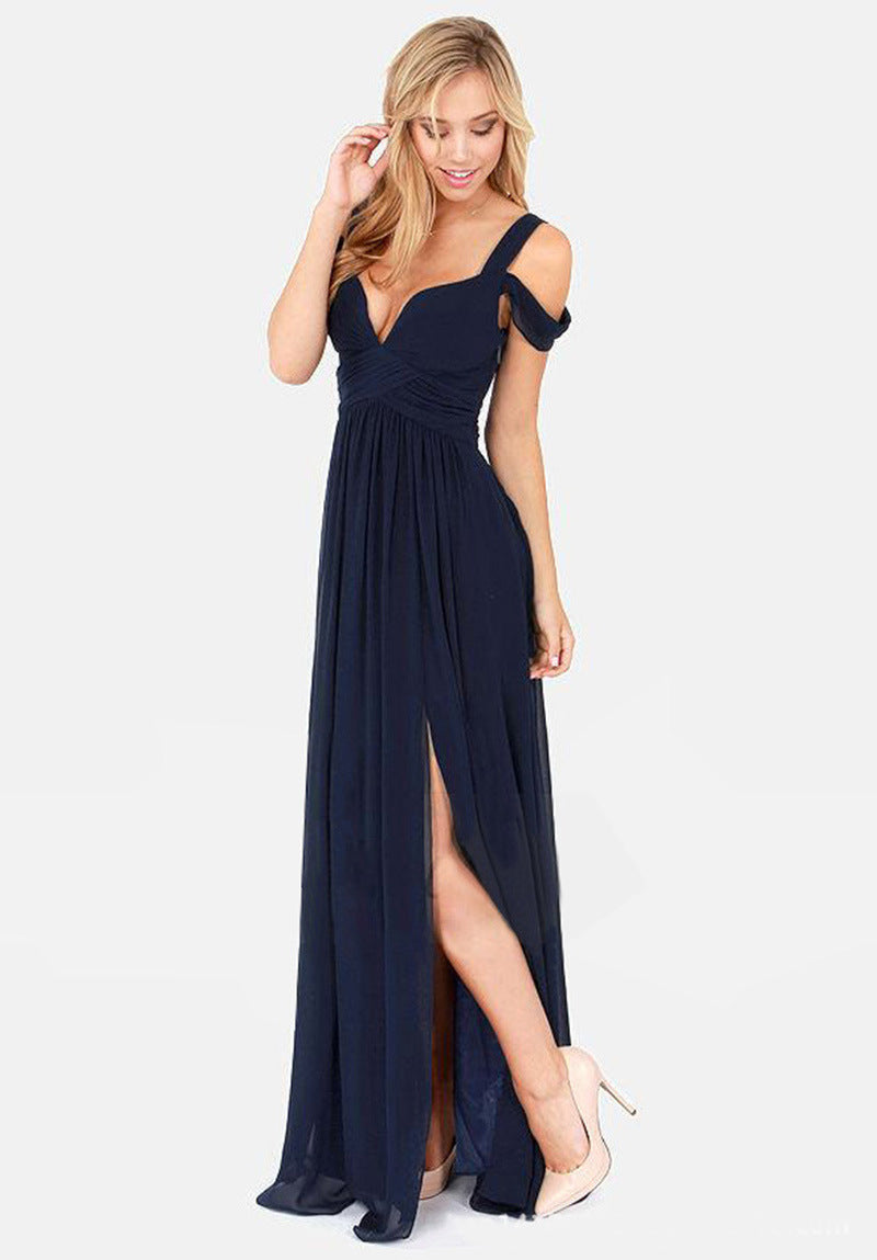 Elegantes Plisseekleid im griechischen Stil