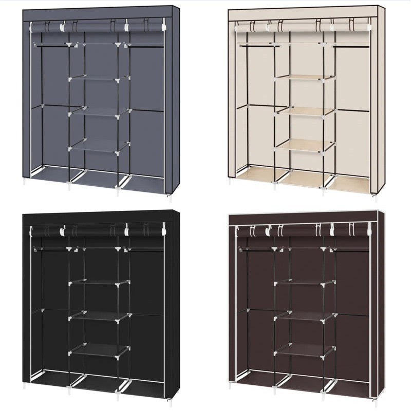 69 Inch Portable Wardrobe Storage Rack
