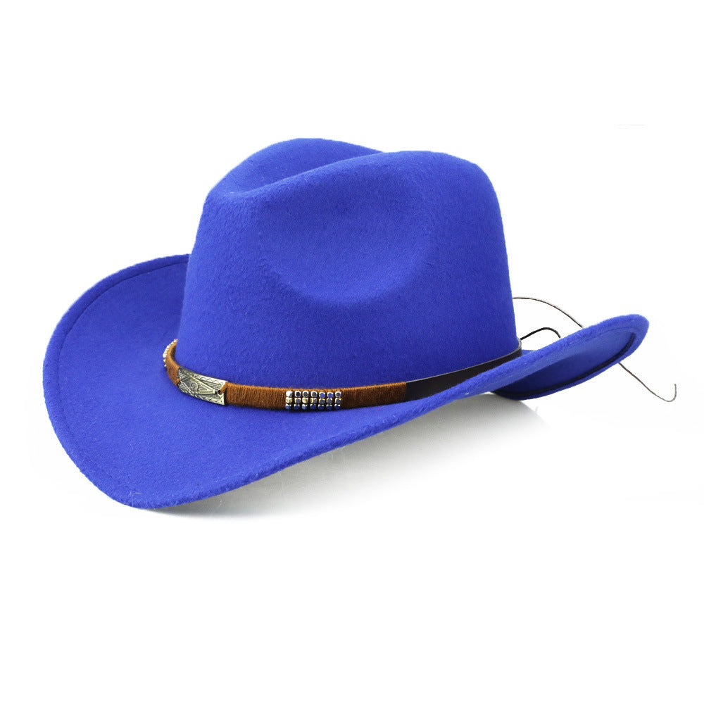 Trendy Woolen Denim Cap