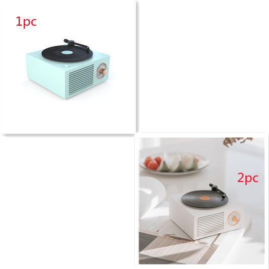 Mini haut-parleur phonographe Bluetooth rétro
