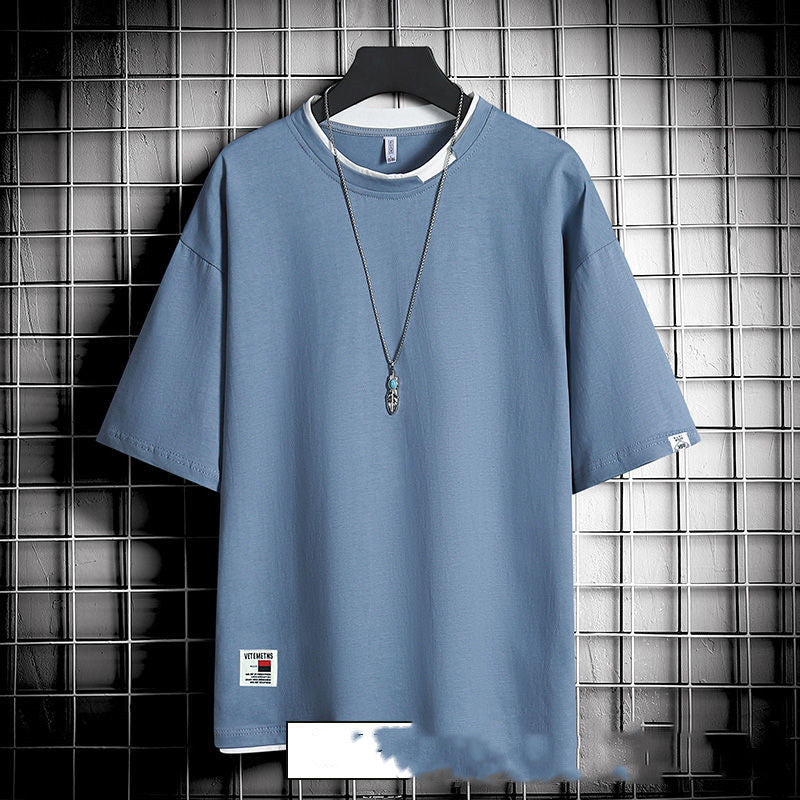 T-shirt ample style Hong Kong pour homme