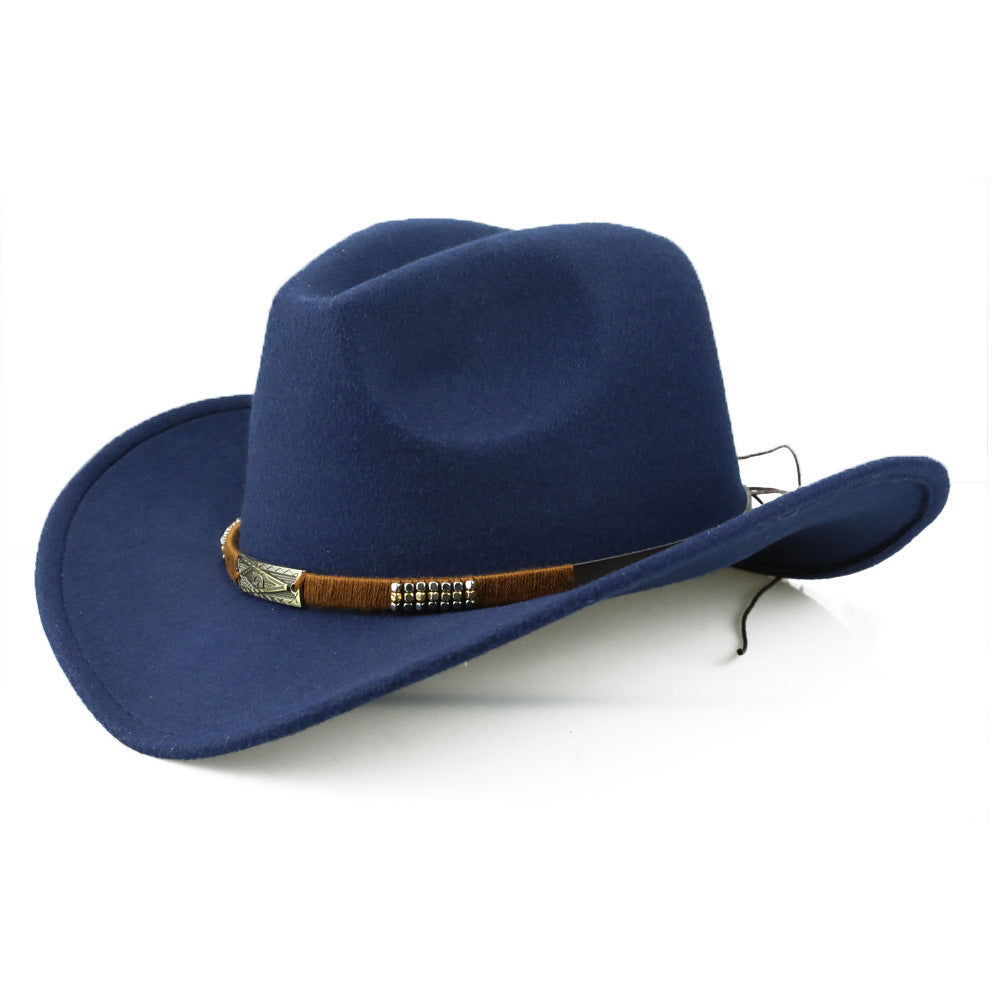 Trendy Woolen Denim Cap
