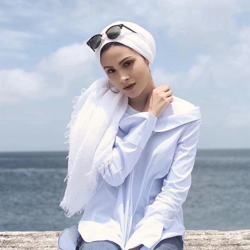 Bubble Cotton Scarf Hijab Wrap Shawl