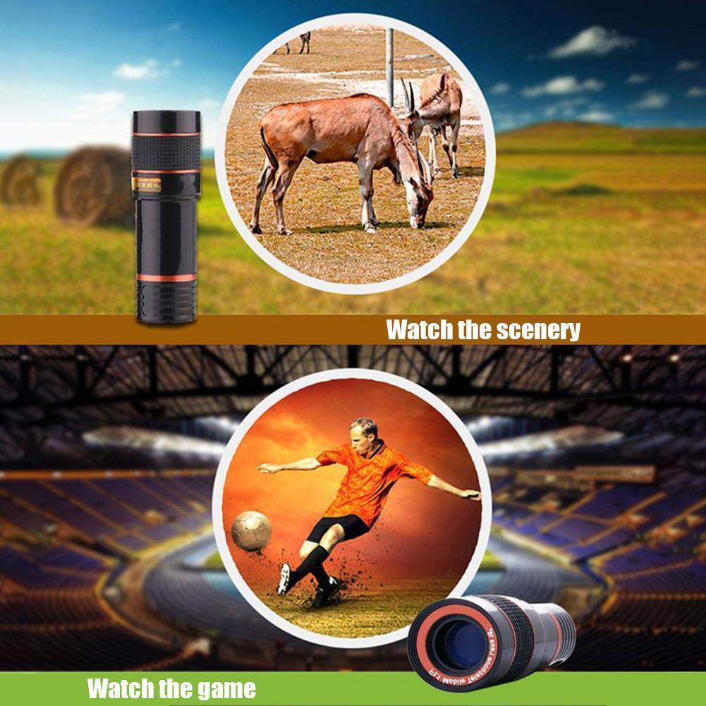 HD 8X Clip-On Optical Zoom Lens