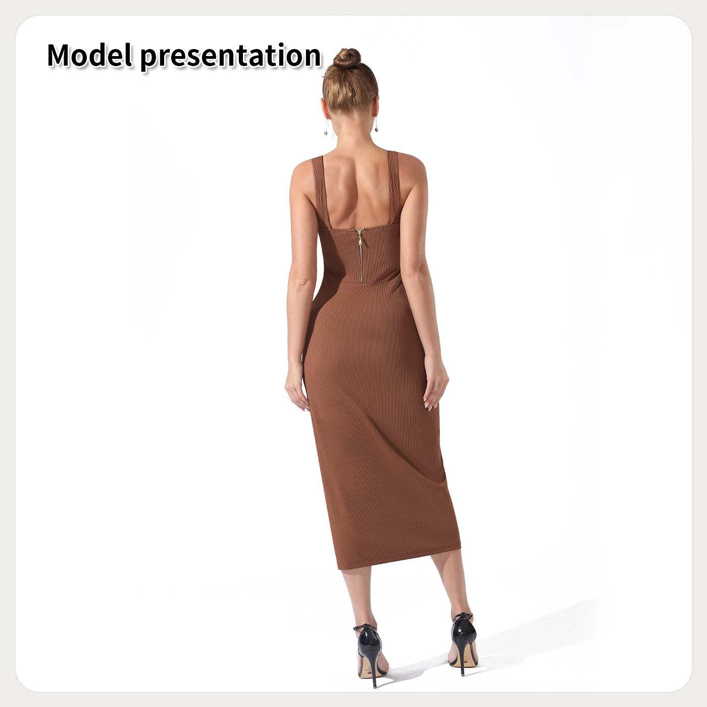 Robe classique en polyester pour femme