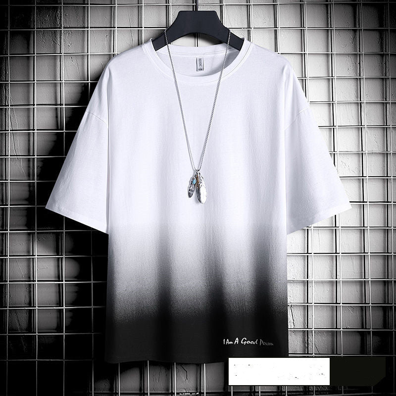 T-shirt ample style Hong Kong pour homme