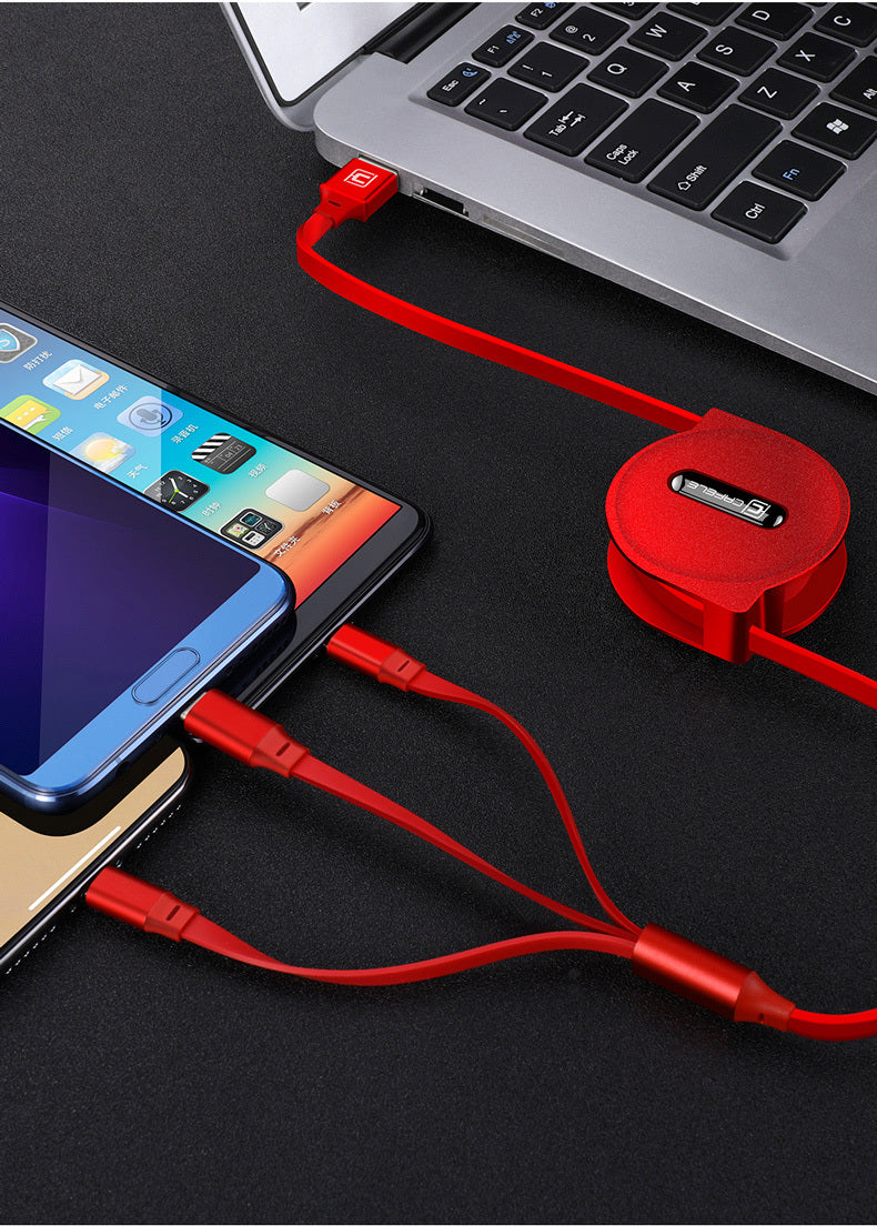 3-in-1 Telescopic Charging Cable