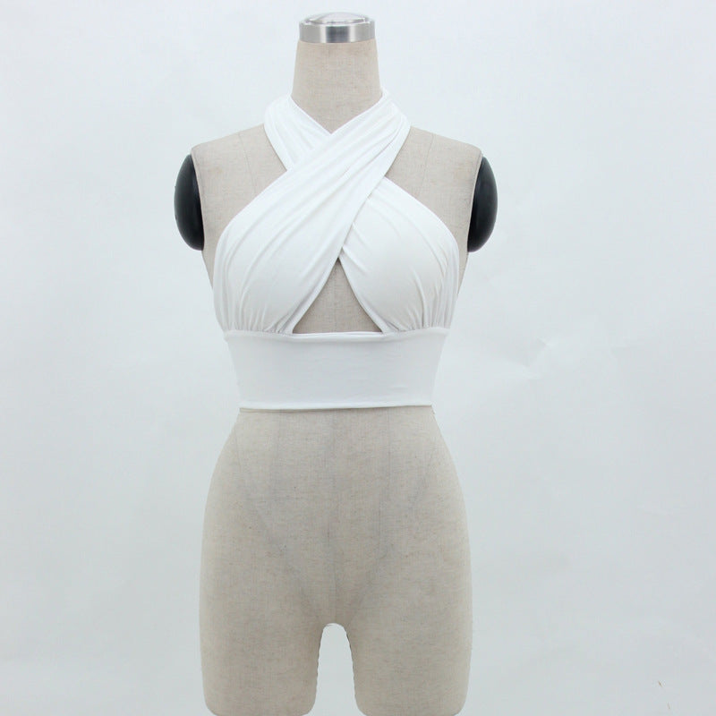 Neckholder Rückenfreies Tank Top Damen